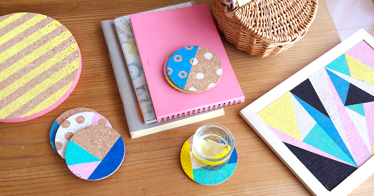 カラフルコルクコースター作ろう！｜I love POSCA ｜POSCA SOCIAL
